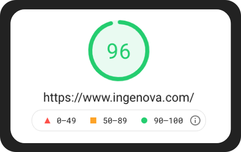 Google PageSpeed Insights note Ingenova